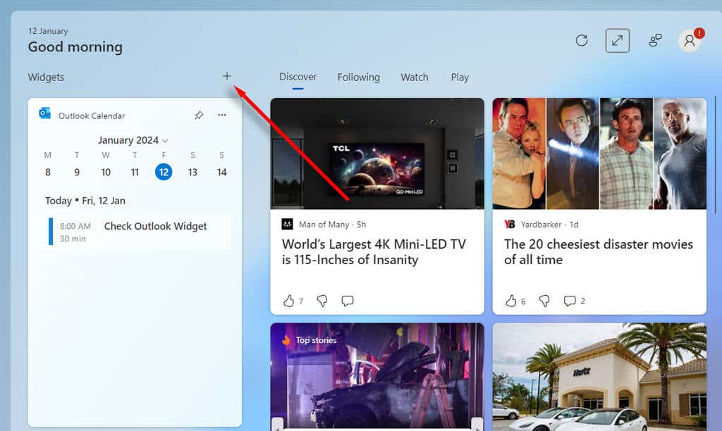 7-windows-11-widget-tốt-nhất-cho-năng suất-3-được nén - Help Desk Geek Chọn biểu tượng dấu cộng