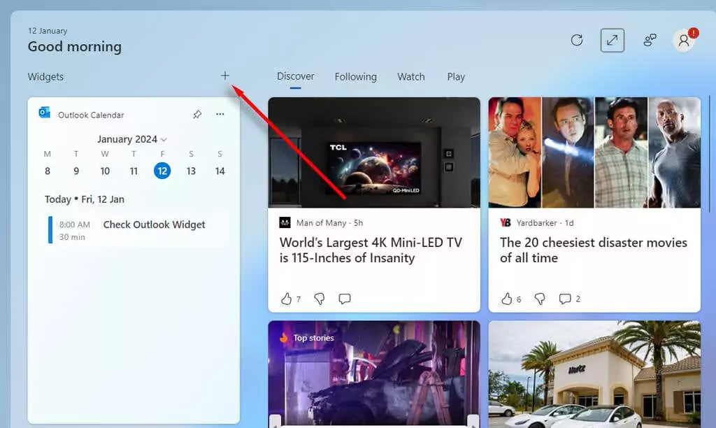 7-windows-11-widget-tốt-nhất-cho-năng suất-3-được nén - Help Desk Geek Chọn biểu tượng dấu cộng