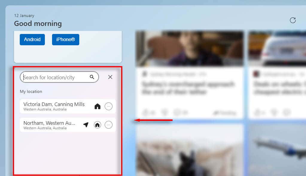 7-windows-11-widget-cho-năng suất-13-được nén tốt nhất - Help Desk Geek Tùy chỉnh tiện ích thời tiết