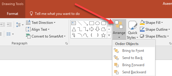 Cách xếp lớp các đối tượng trong hình ảnh bản trình bày PowerPoint 2