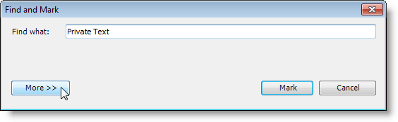 Ẩn dữ liệu bí mật trong tài liệu Word 2007/2010 13 Hộp thoại Tìm và Đánh dấu