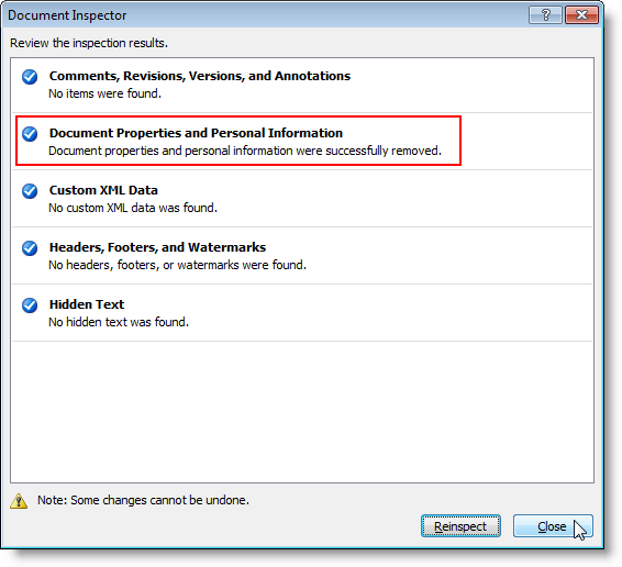 Ẩn dữ liệu bí mật trong tài liệu Word 2007/2010 23 Tài liệu Properties LOẠI BỎ