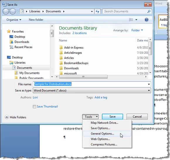 Ẩn dữ liệu bí mật trong tài liệu Word 2007/2010 27 24_general_options_for_tiết kiệm