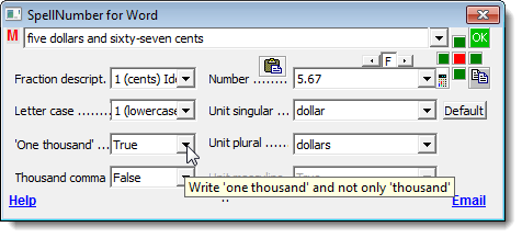Thay đổi tùy chọn Một nghìn Thay đổi tùy chọn Một nghìn