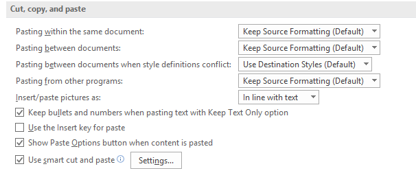 Cách tùy chỉnh chức năng Paste của Word hình 4