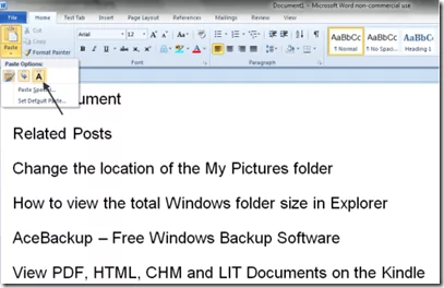 Chỉ giữ văn bản