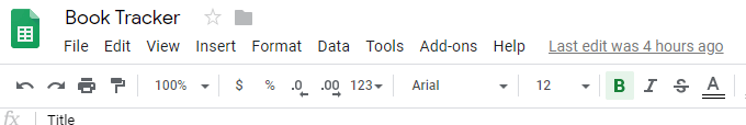 google-sheet-book-tracker - Mẹo kỹ thuật trực tuyến Tạo hình ảnh Google Trang tính