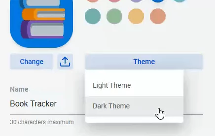 glide-apps-choose-theme - Mẹo công nghệ trực tuyến Thiết lập Logo ứng dụng và hình ảnh thông tin 4