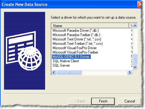 Kết nối Excel với MySQL 2 create_new_data_source