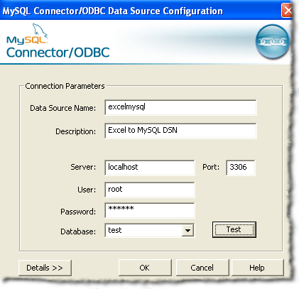 Kết nối Excel với MySQL 4 data_source_config