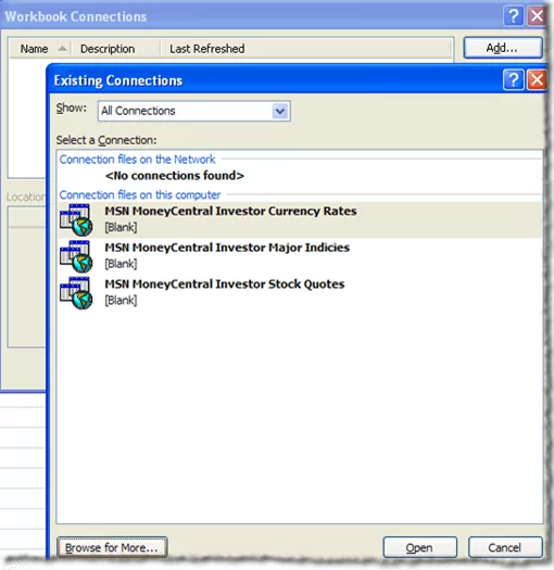 Kết nối Excel với MySQL 9 hiện có_conn