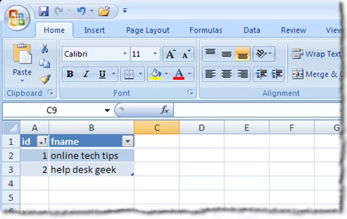 Kết nối Excel với MySQL 18 cuối cùng