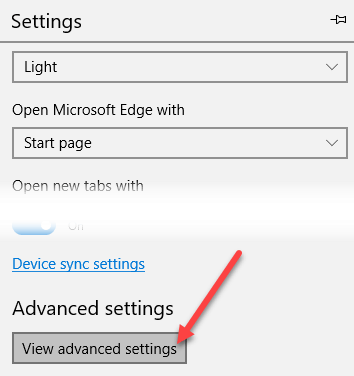 xem cài đặt nâng cao - Mẹo kỹ thuật trực tuyến Kích hoạt tính năng Không theo dõi trong Microsoft Edge hình 2