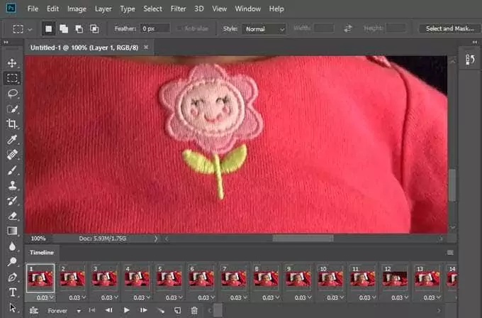 Nhập video và tạo GIF trong ảnh Photoshop 3