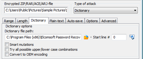 tấn công từ điển
