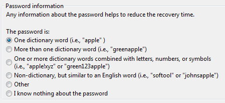 câu hỏi về mật khẩu