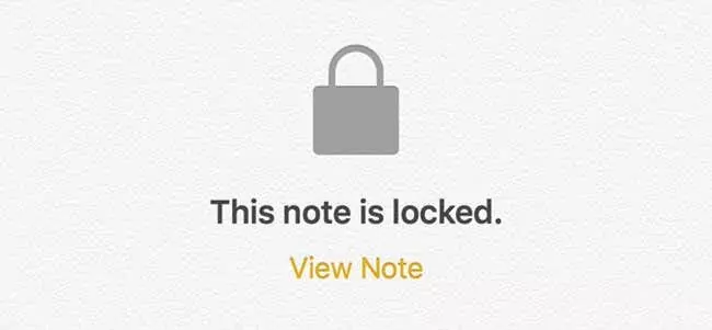 ghi chú này đã bị khóa