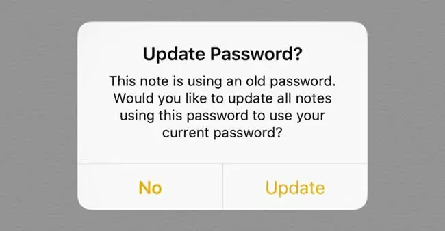 cập nhật mật khẩu cũ