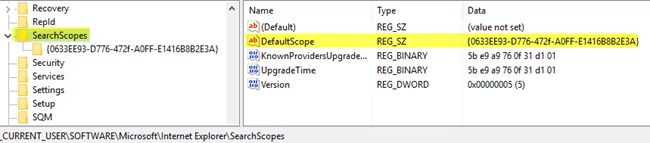 phạm vi tìm kiếm mặc định - Mẹo công nghệ trực tuyến phạm vi tìm kiếm mặc định