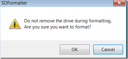 cảnh báo cuối cùng - định dạng sd