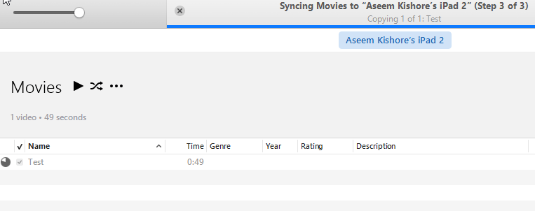 chuyển video sang ipad