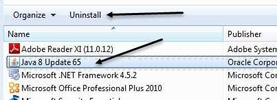 gỡ cài đặt java - Mẹo kỹ thuật trực tuyến gỡ cài đặt java