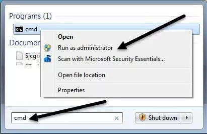 chạy với tư cách quản trị viên