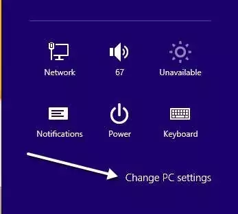 thay đổi cài đặt máy tính