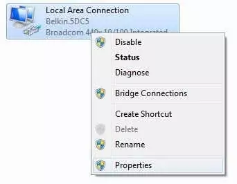 thuộc tính bộ chuyển đổi lan