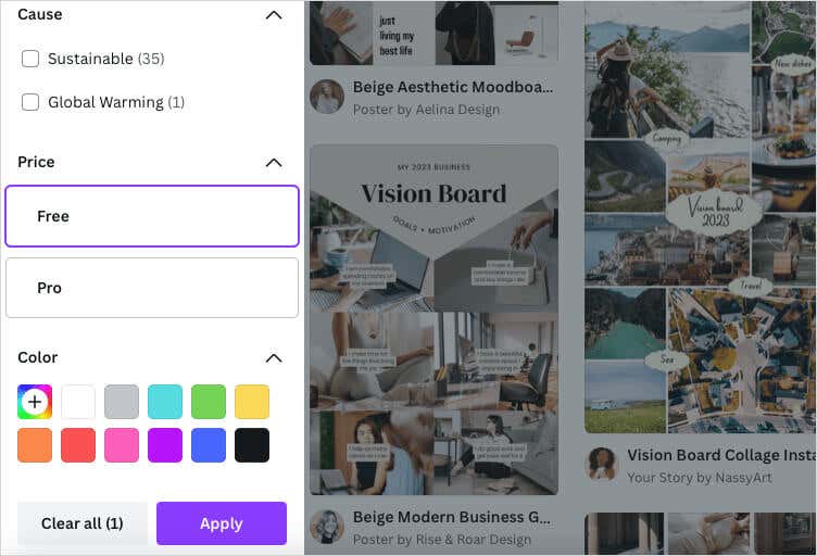 cách tạo-tầm nhìn-board-on-canva-3-nén - Mẹo kỹ thuật trực tuyến Duyệt qua các mẫu Canva Vision Board hình ảnh 3