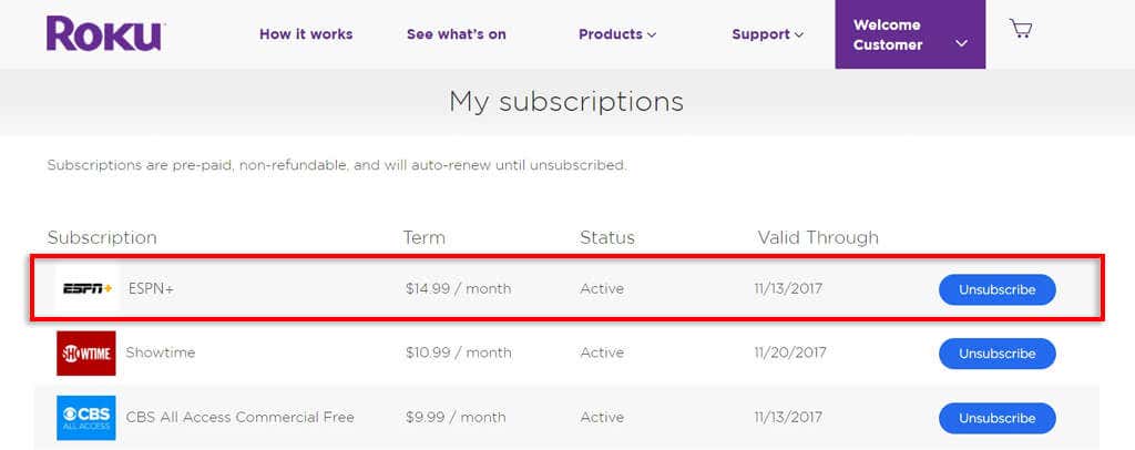 cách hủy-your-espn-subscription-8-nén - Mẹo kỹ thuật trực tuyến Cách hủy ESPN Plus bằng hình ảnh Roku