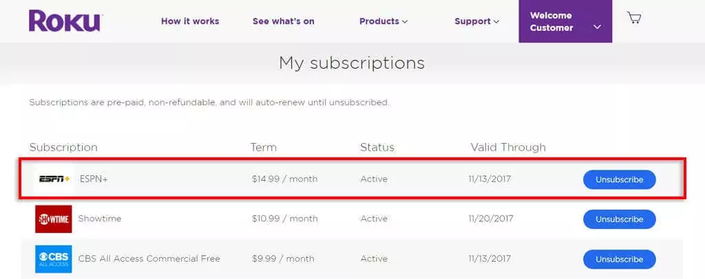 cách hủy-your-espn-subscription-8-nén - Mẹo kỹ thuật trực tuyến Cách hủy ESPN Plus bằng hình ảnh Roku