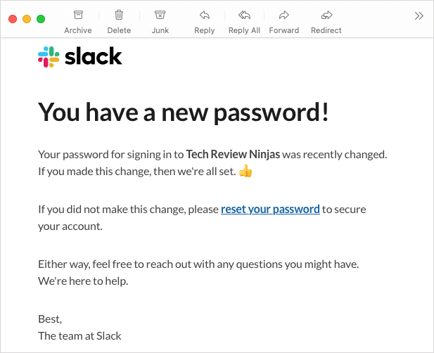 cách thay đổi hoặc đặt lại-bạn-slack-password-7-nén - Mẹo công nghệ trực tuyến trang xác nhận mật khẩu mới