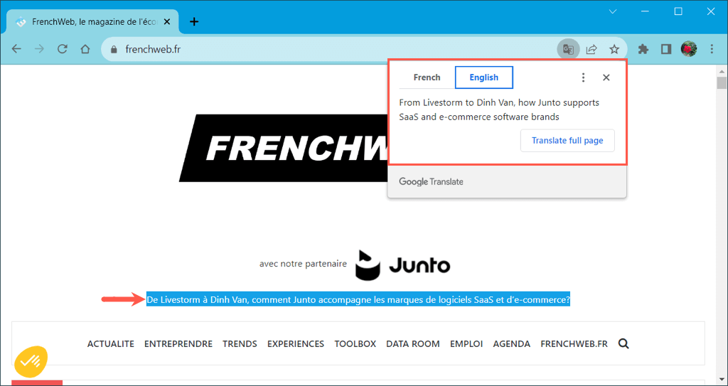 cách dịch một trang web trong hầu hết mọi trình duyệt được nén 5 - Mẹo kỹ thuật trực tuyến Dịch một trang web trong Google Chrome hình ảnh 5