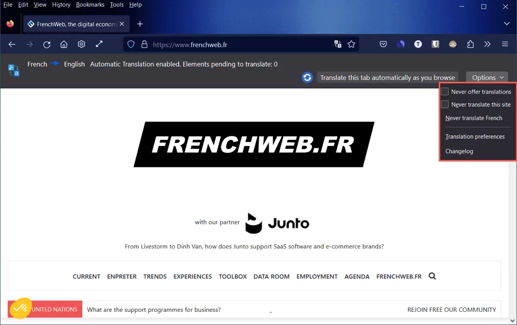 cách dịch một trang web trong hầu hết mọi trình duyệt được nén 9 - Mẹo kỹ thuật trực tuyến Dịch một trang web trong Firefox hình ảnh 4