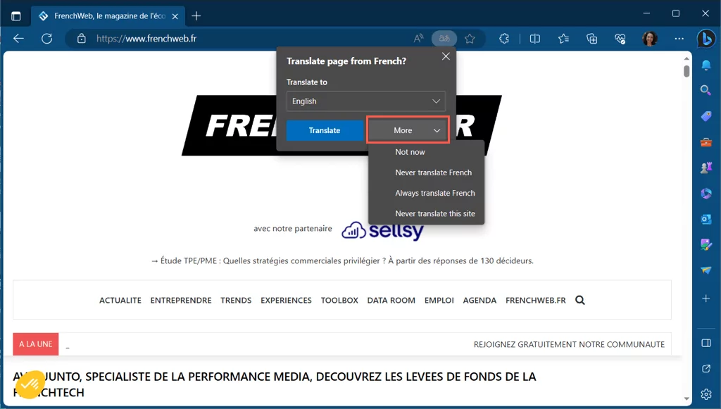 cách dịch một trang web trong hầu hết mọi trình duyệt được nén 16 - Mẹo kỹ thuật trực tuyến Dịch một trang web trong Microsoft Edge hình ảnh 5