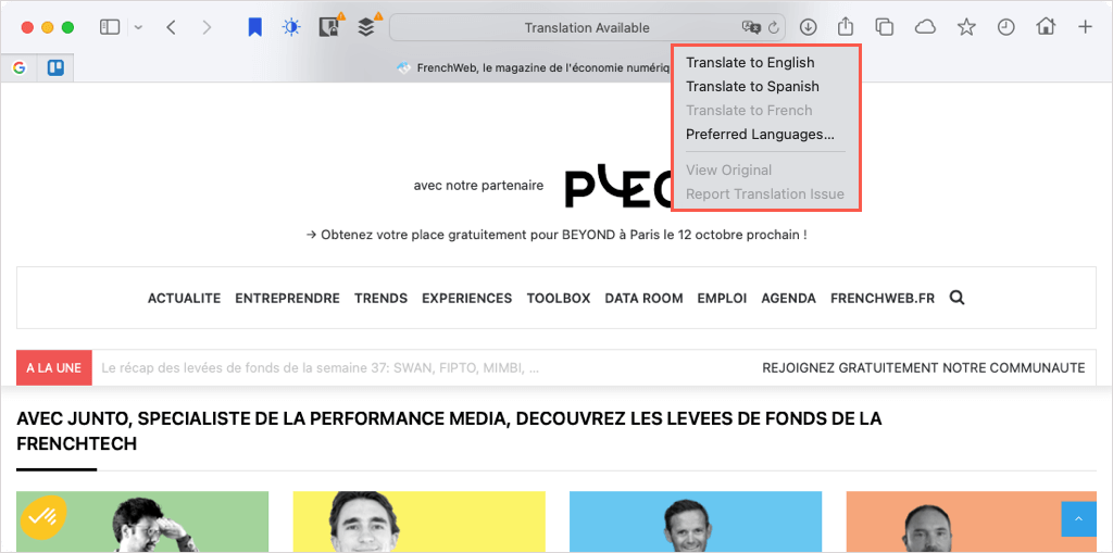 cách dịch một trang web trong hầu hết mọi trình duyệt được nén 20 - Mẹo kỹ thuật trực tuyến Dịch một trang web trong Safari image 2