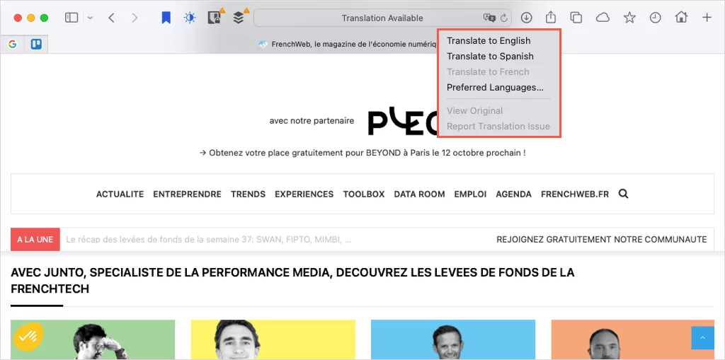 cách dịch một trang web trong hầu hết mọi trình duyệt được nén 20 - Mẹo kỹ thuật trực tuyến Dịch một trang web trong Safari image 2