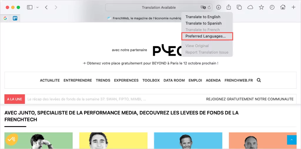 cách dịch một trang web trong hầu hết mọi trình duyệt được nén 21 - Mẹo kỹ thuật trực tuyến Dịch một trang web trong Safari hình ảnh 3