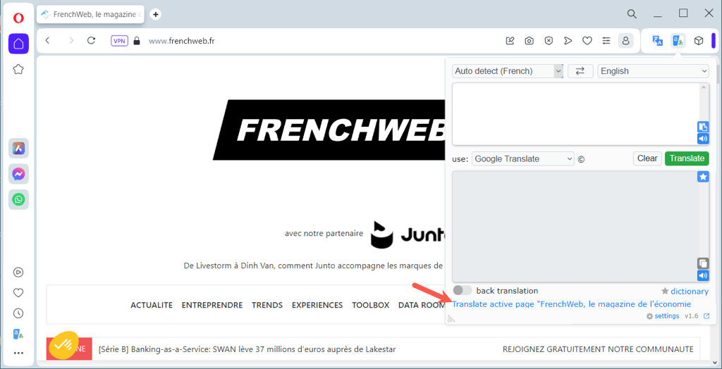 cách dịch một trang web trong hầu hết mọi trình duyệt được nén 25 - Mẹo kỹ thuật trực tuyến Dịch một trang web bằng hình ảnh Opera