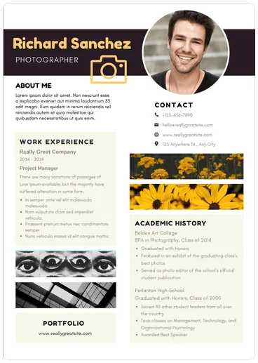12-canva-resume-templates-for-any-profession-9-nén - Mẹo công nghệ trực tuyến Hình ảnh sơ yếu lý lịch A4 trắng và đen hiện đại