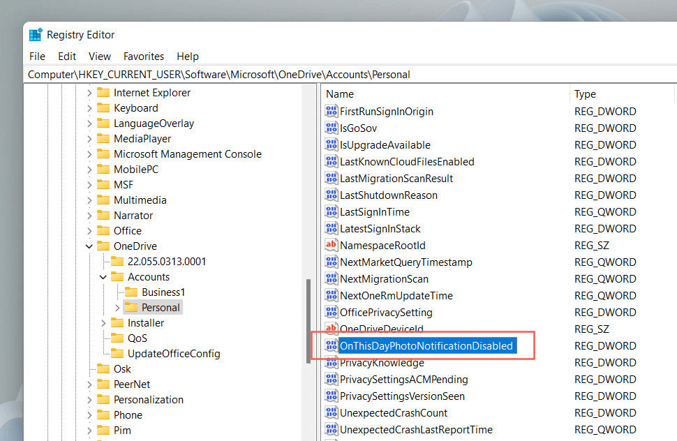 - Bàn trợ giúp Geek Vô hiệu hóa OneDrive "Vào ngày này" Thông báo trên PC hình ảnh 4