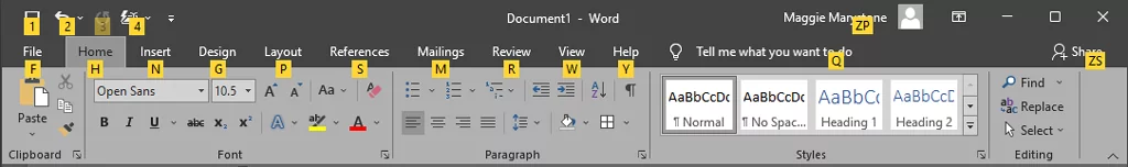 - Bàn trợ giúp Geek Sử dụng Alt cho hình ảnh Phím tắt Ribbon