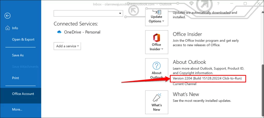 - Bàn trợ giúp Geek Kiểm tra phiên bản Microsoft Office trên PC Windows hình ảnh 5