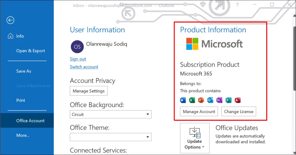 - Bàn trợ giúp Geek Kiểm tra phiên bản Microsoft Office trên PC Windows hình ảnh 4