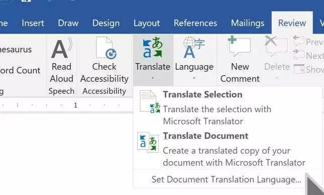 microsoft-translator - Bộ phận trợ giúp Geek Những tính năng mới hay nhất trong Microsoft Office 2019 hình 2