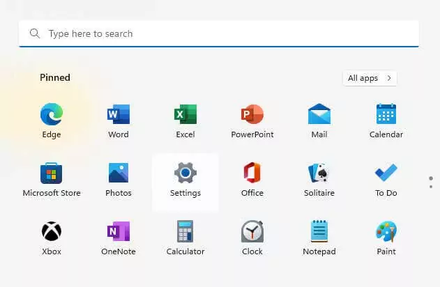 cách bật trình bảo vệ màn hình trong windows-11-2 được nén - Help Desk Geek Lựa chọn Settings từ Menu Bắt đầu của Windows 11