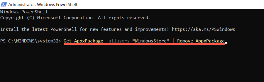 cách cài đặt lại-microsoft-store-in-windows-9-nén - Bộ phận trợ giúp Geek Cách cài đặt lại Microsoft Store trên Windows image 9