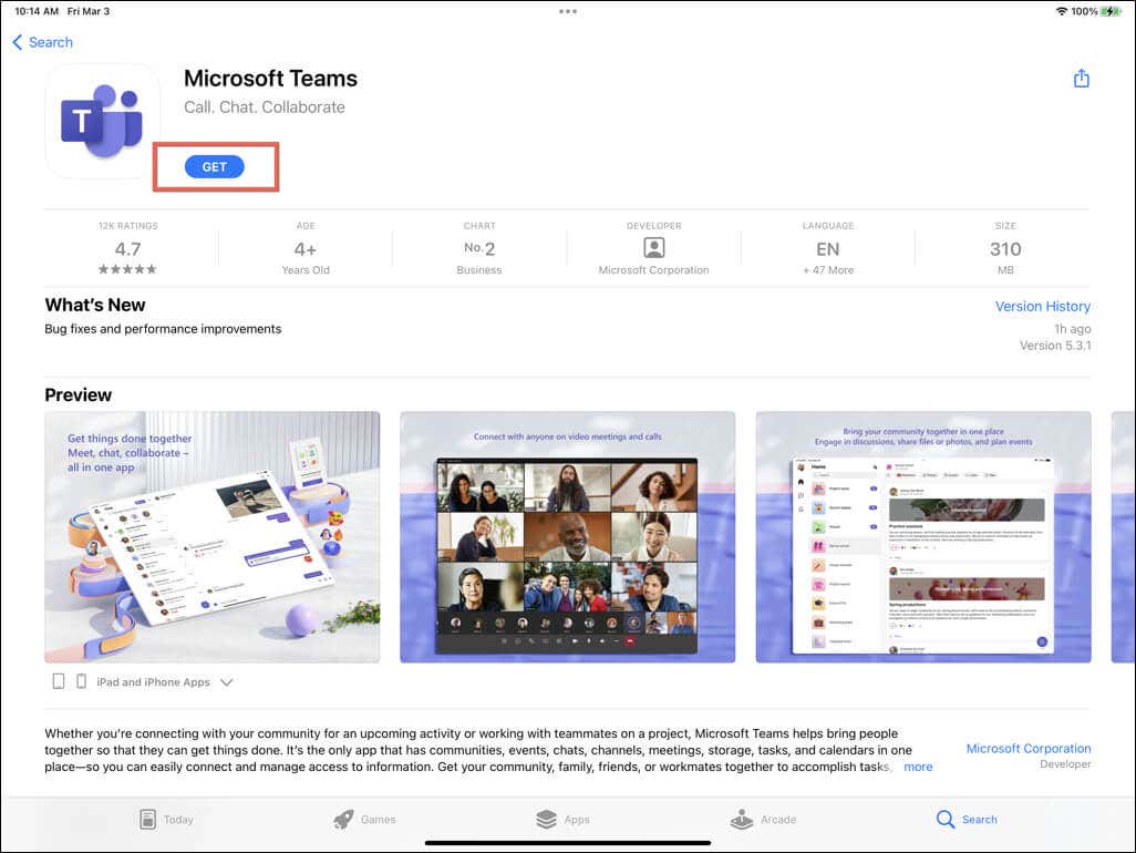cách cài đặt và sử dụng microsoft-teams-on-your-ipad-2-nén - Help Desk Geek Cách cài đặt và sử dụng Microsoft Teams trên iPad của bạn hình ảnh 2