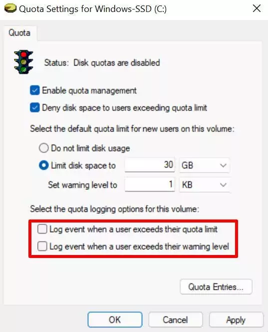image-5 - Help Desk Geek Cách đặt hạn ngạch đĩa cho người dùng trong Windows 11 hình 9
